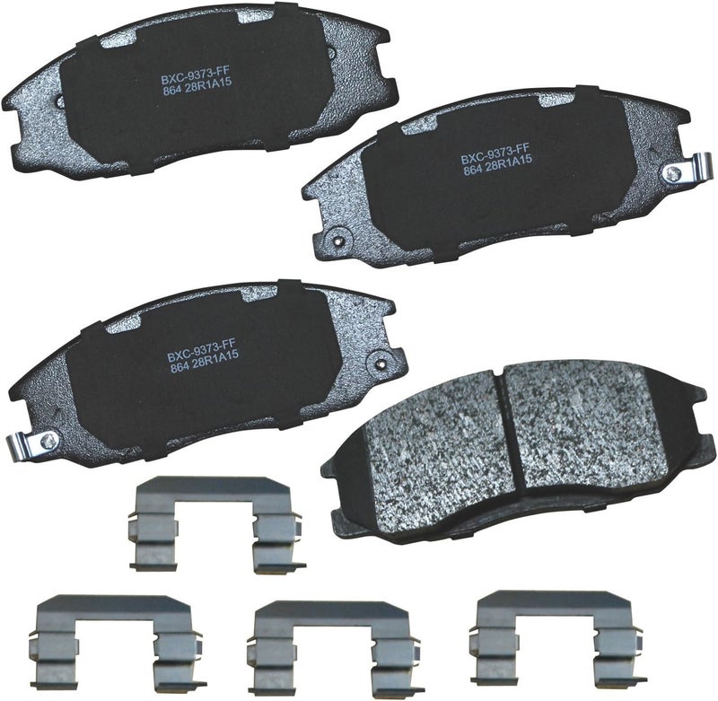 Bendix Premium SBC864 Ceramic Front Brake Pads for Hyundai Santa Fe 2006-2001, XG300 2001, XG350 2003-2002, Kia Sedona 2004-2002 - Image 1